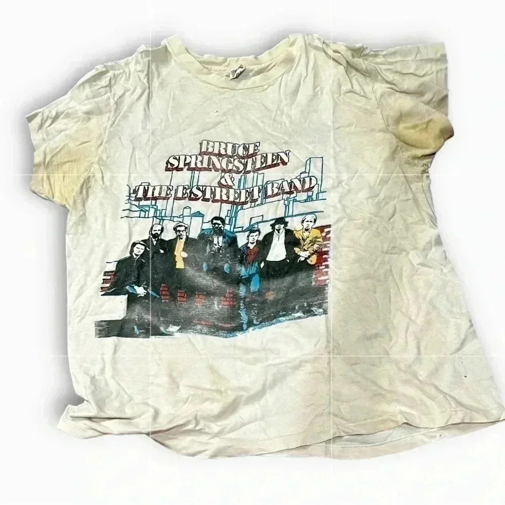 Vintage 1980s Bruce Springsteen Sold Out World Tour Tee Shirt - Size Small